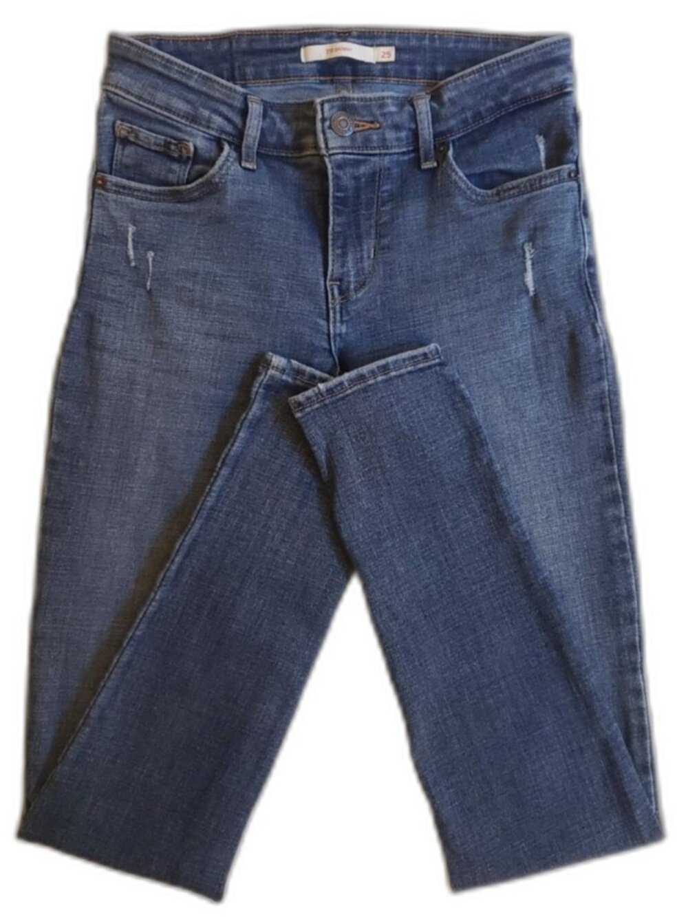 Levi's - Women - 711 Skinny Jeans - Blue - Size 25 - Picture 2 of 8